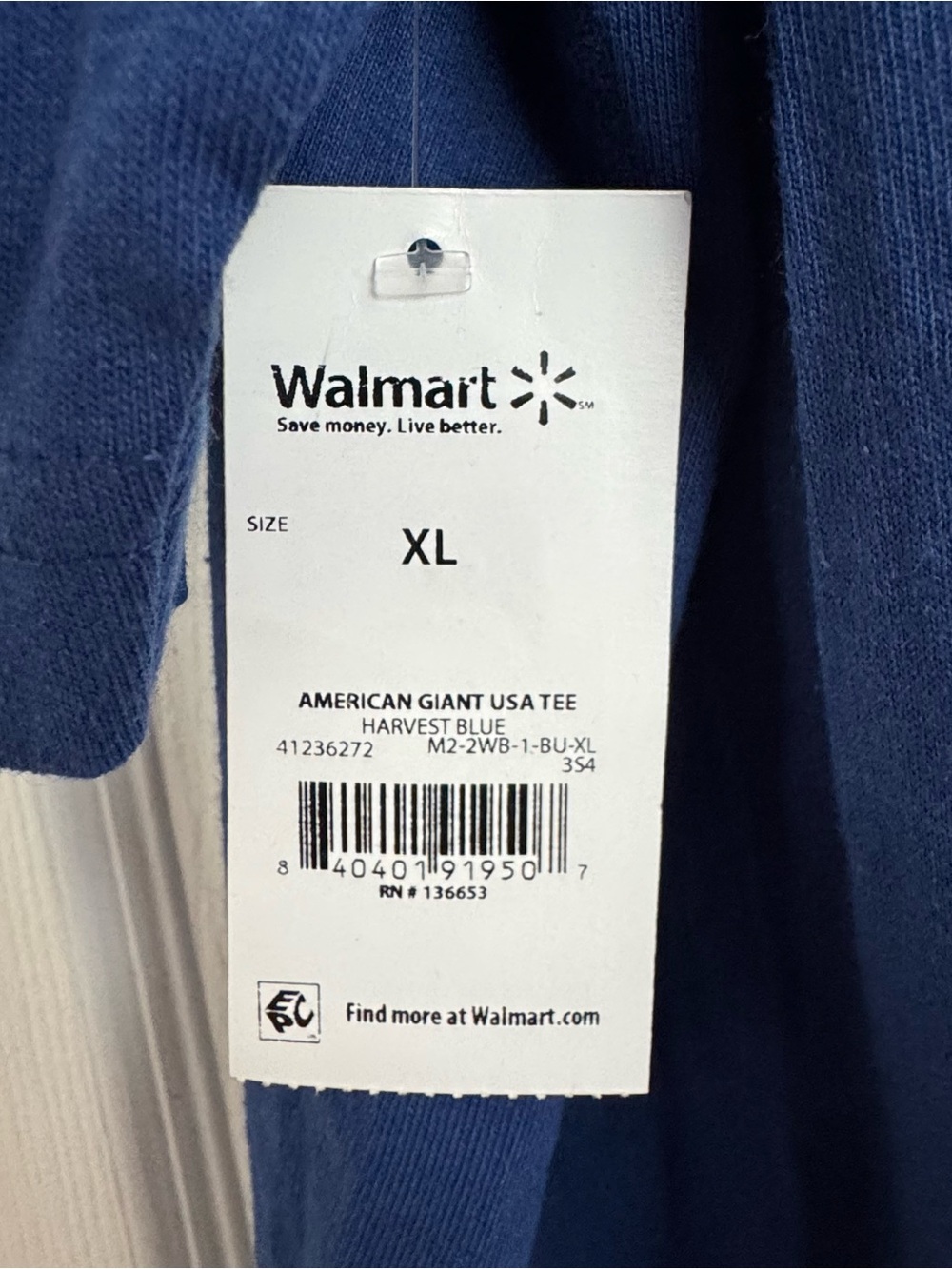 American Giant American Made Graphic Tee Unisex XL Harvest Blue Made in USA New - Picture 11 of 13
